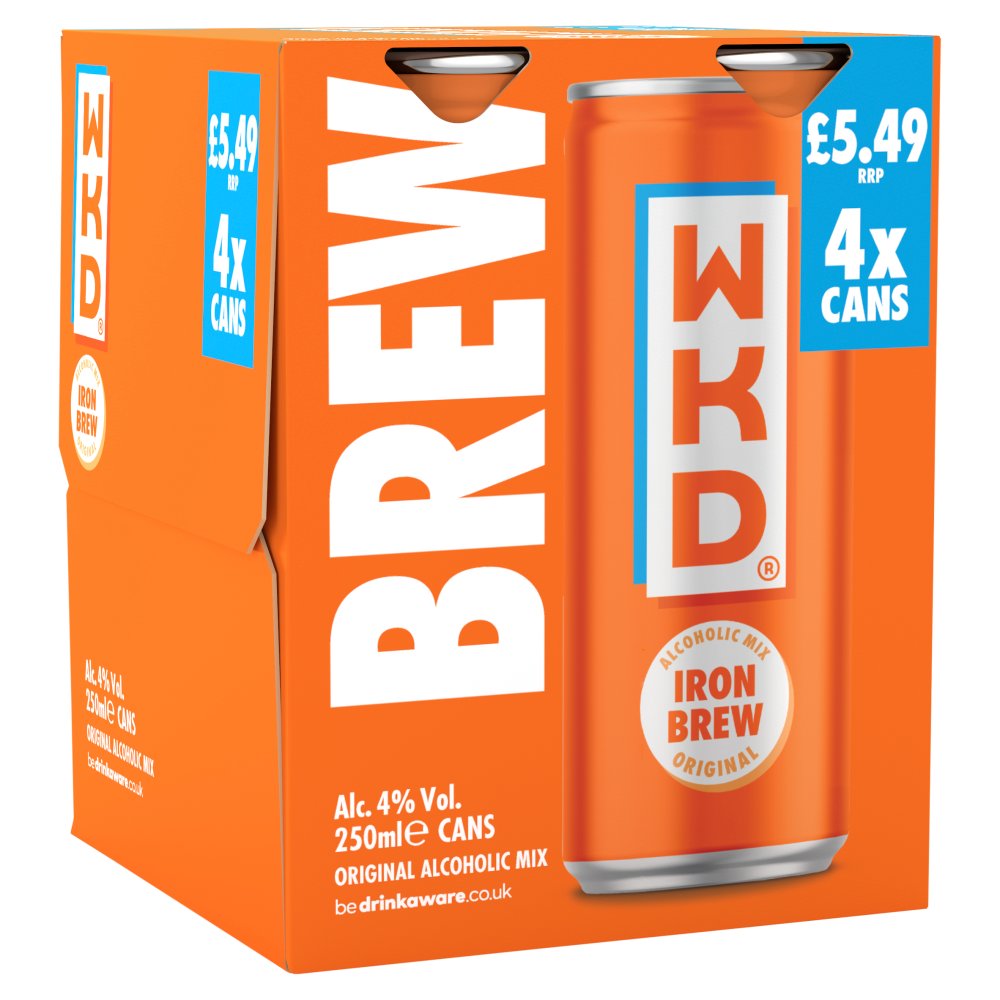 WKD Alcoholic Mix Iron Brew Original  (250ml × 6 × 1)