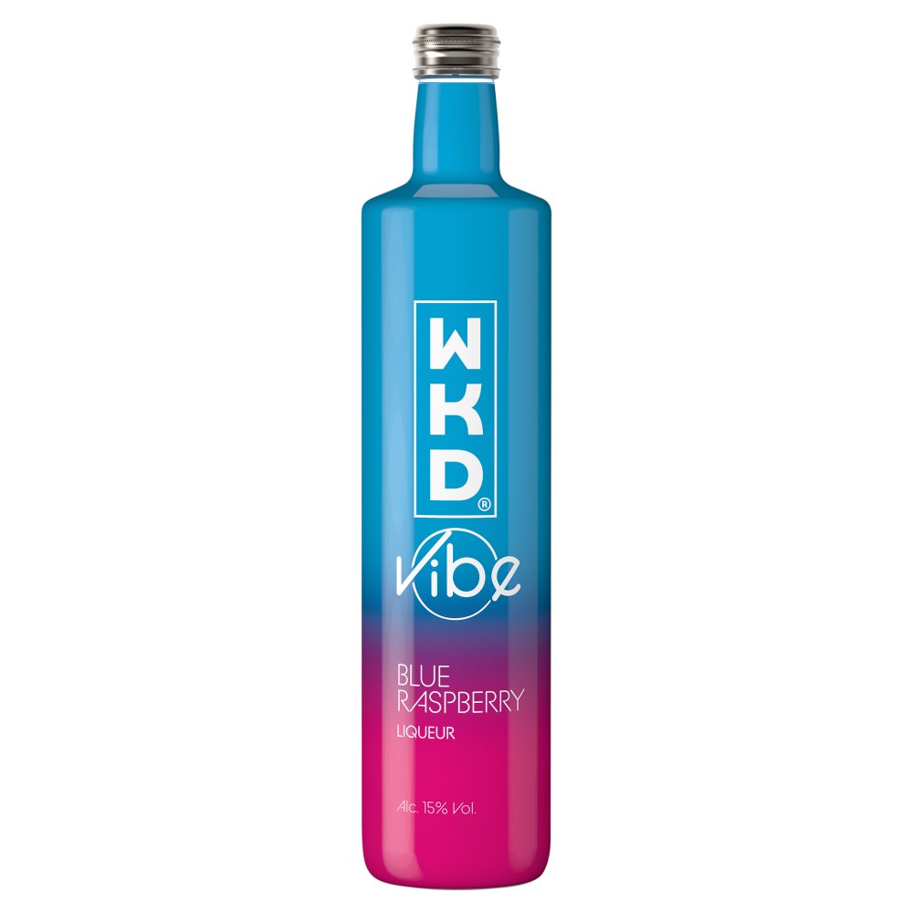 WKD Vibe Blue Raspberry Liqueur 500ml (50Cl × 6)