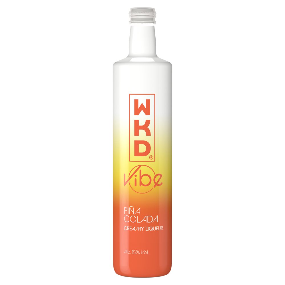 WKD Vibe Piña Colada Creamy Liqueur 500ml (50Cl × 6)