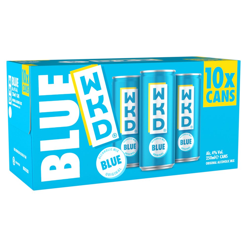 WKD 10 Alcoholic Mix Blue Original 250ml (250ml × 1)