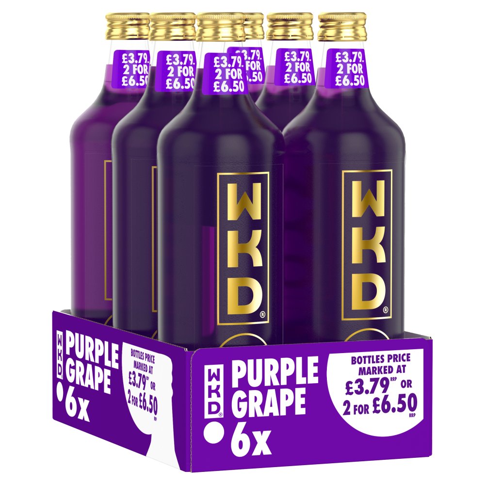 WKD Purple Grape Alcoholic Mix (070Cl × 6 × 1)