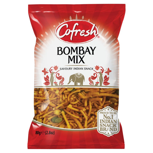 Cofresh Bombay Mix Savoury Indian Snack (80g × 24 × 1)