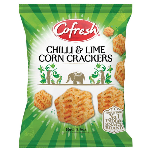 Cofresh Chilli & Lime Corn Crackers (60g × 12 × 1)