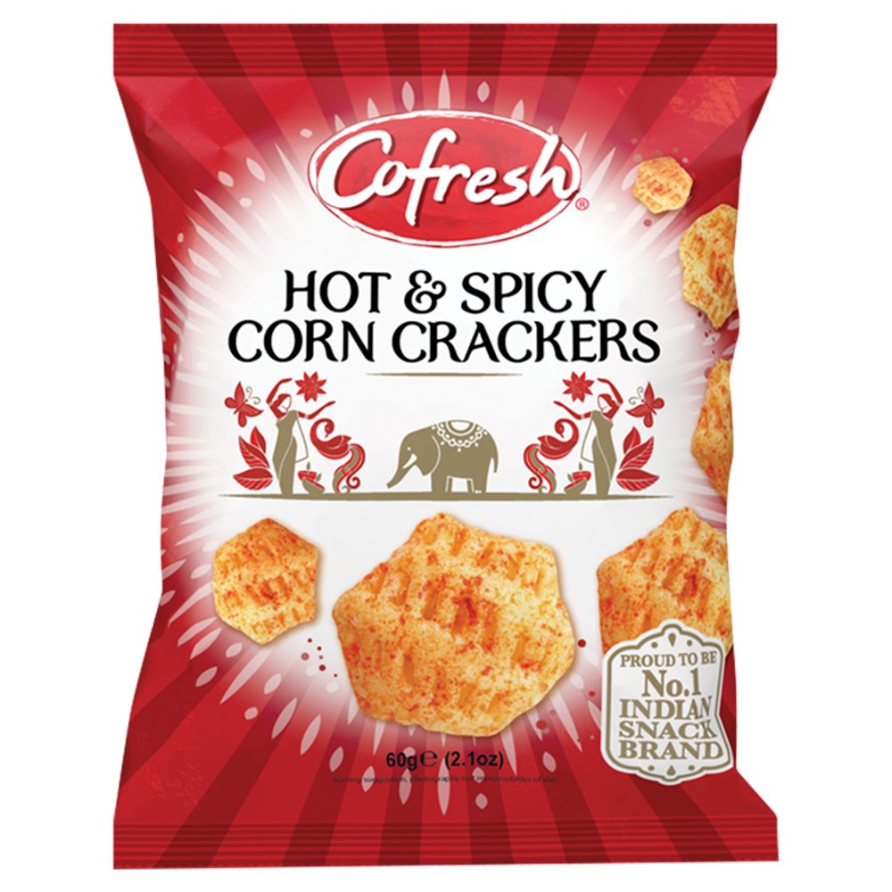 Cofresh Hot & Spicy Corn Crackers (60g × 12 × 1)