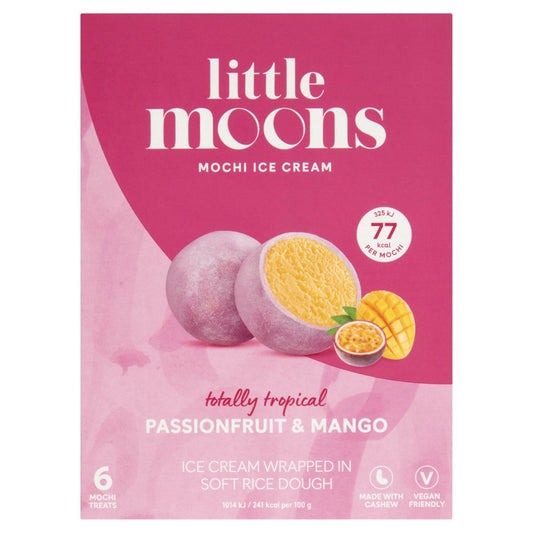 Little Moons Mochi Ice Cream Passionfruit & Mango (6pk × 10)