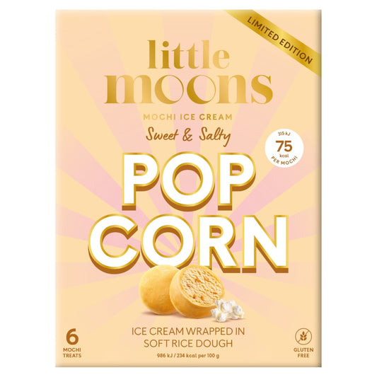 Little Moons Limited Edition Mochi Ice Cream Sweet & Salty Popcorn (6pk × 10)