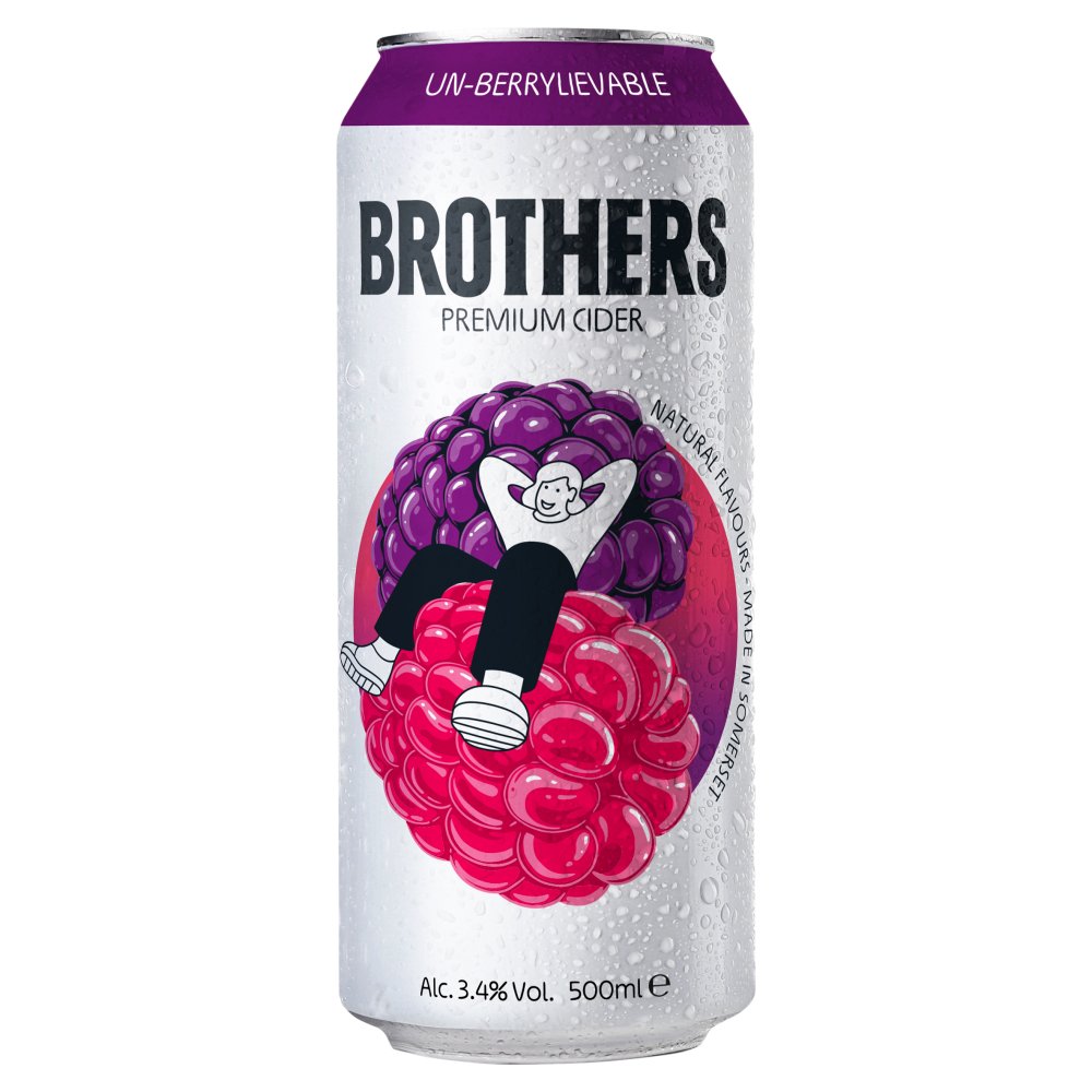 Brothers Premium Cider Un-Berrylievable 500ml (500ml × 10 × 1)