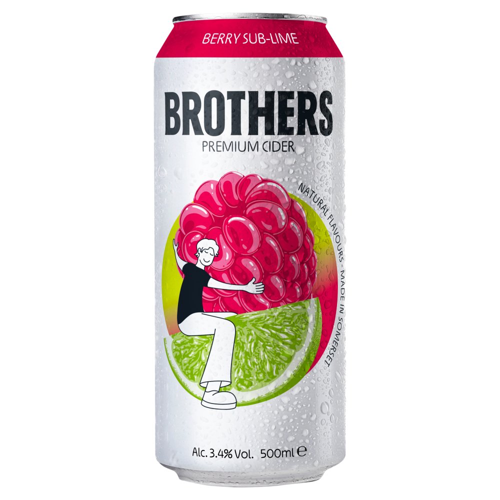 Brothers Premium Cider Berry Sub-Lime 500ml (500ml × 10 × 1)