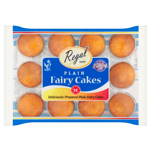 Regal Bakery 12 Plain Fairy Cakes (12pk × 12)