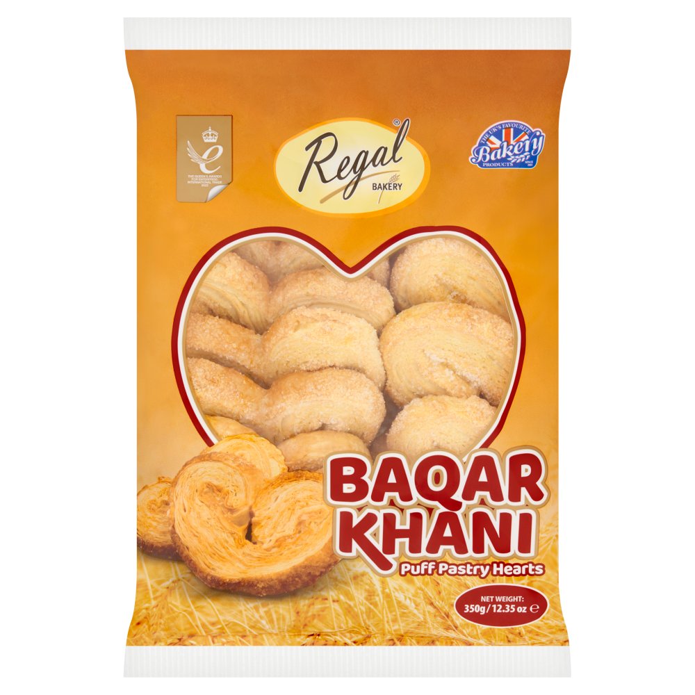 Regal Bakery Baqar Khani Puff Pastry Hearts (350g × 6)