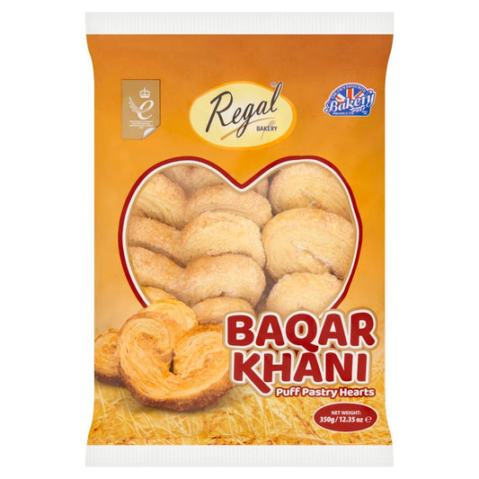 Regal Bakery Baqar Khani Puff Pastry Hearts (350g × 6)