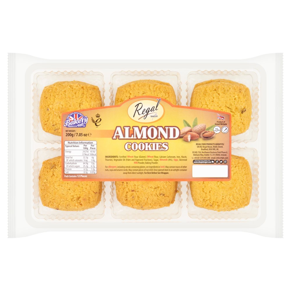 Regal Bakery Almond Cookies (12pk × 1)