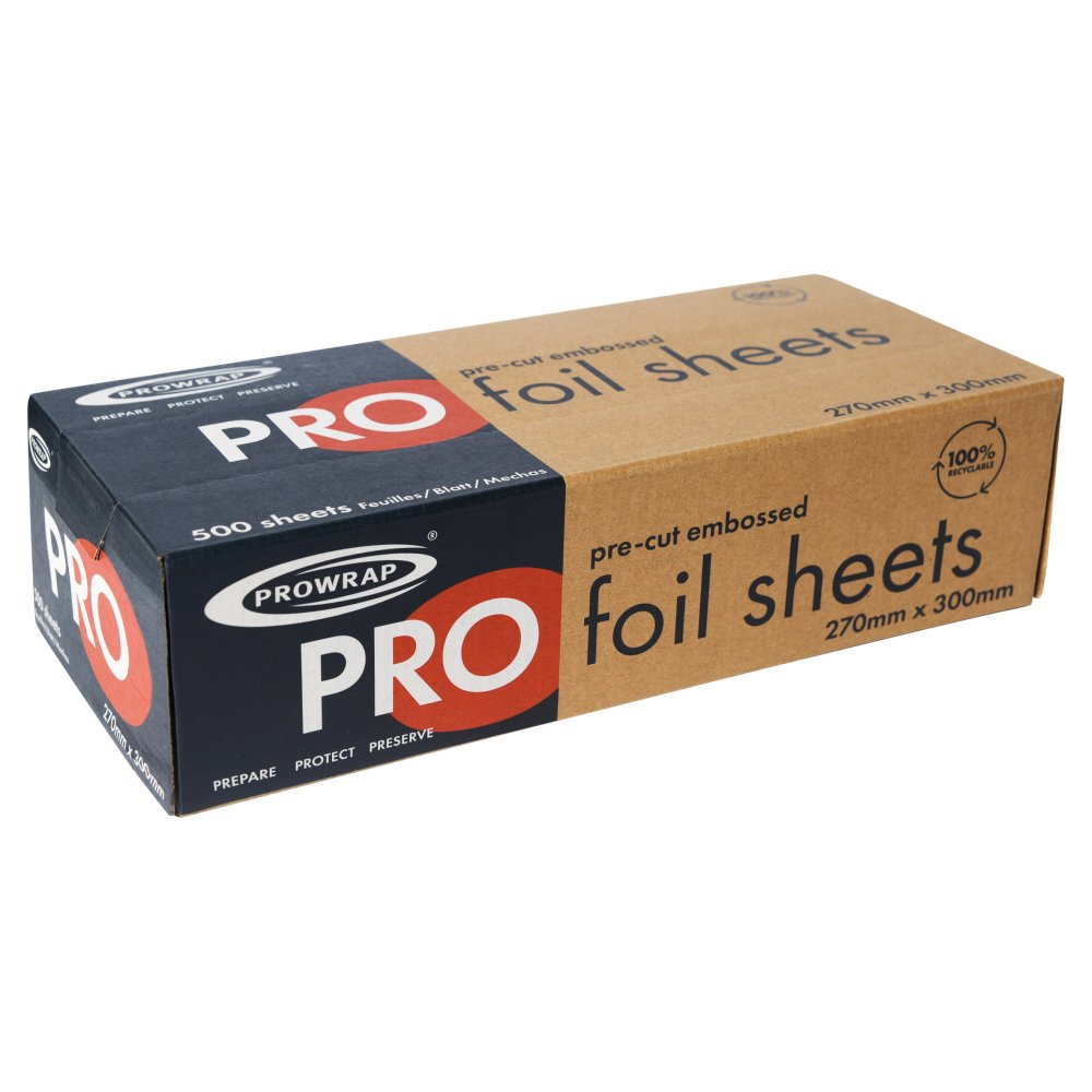 Prowrap Pro Foil Sheets 500 Sheets (Box × 6)