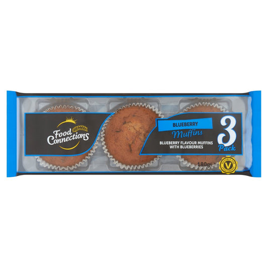 Food Connections 3 Blueberry Muffins (3pk × 14)