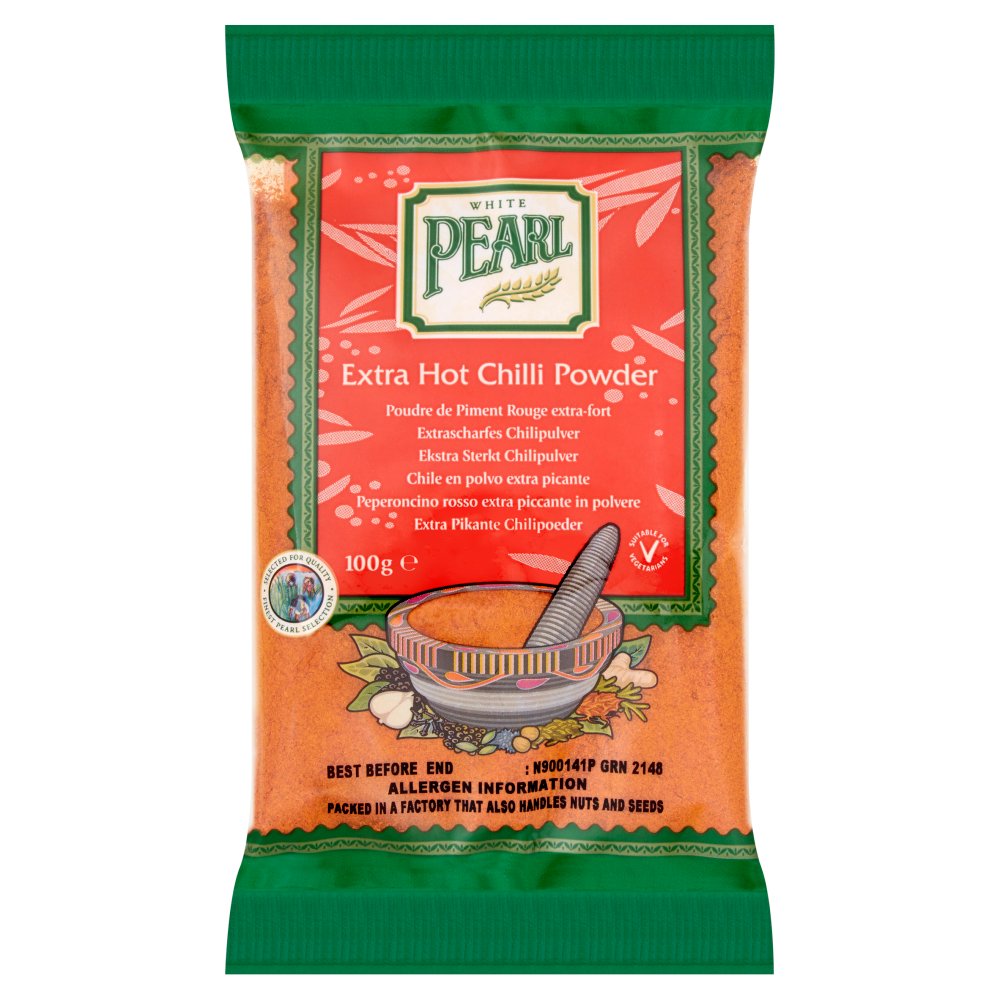 White Pearl Extra Hot Chilli Powder (100g × 12 × 1)