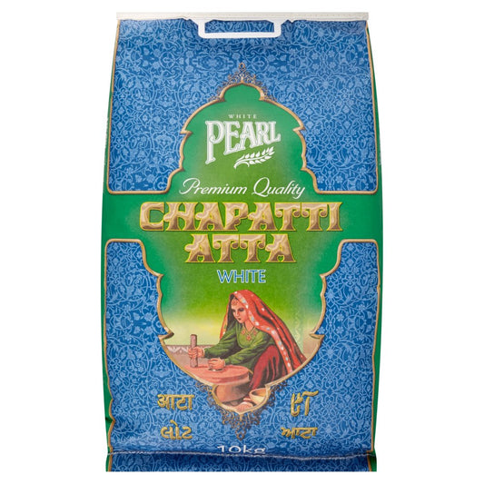 White Pearl Premium Quality Chapatti Atta White (10Kg × 1)