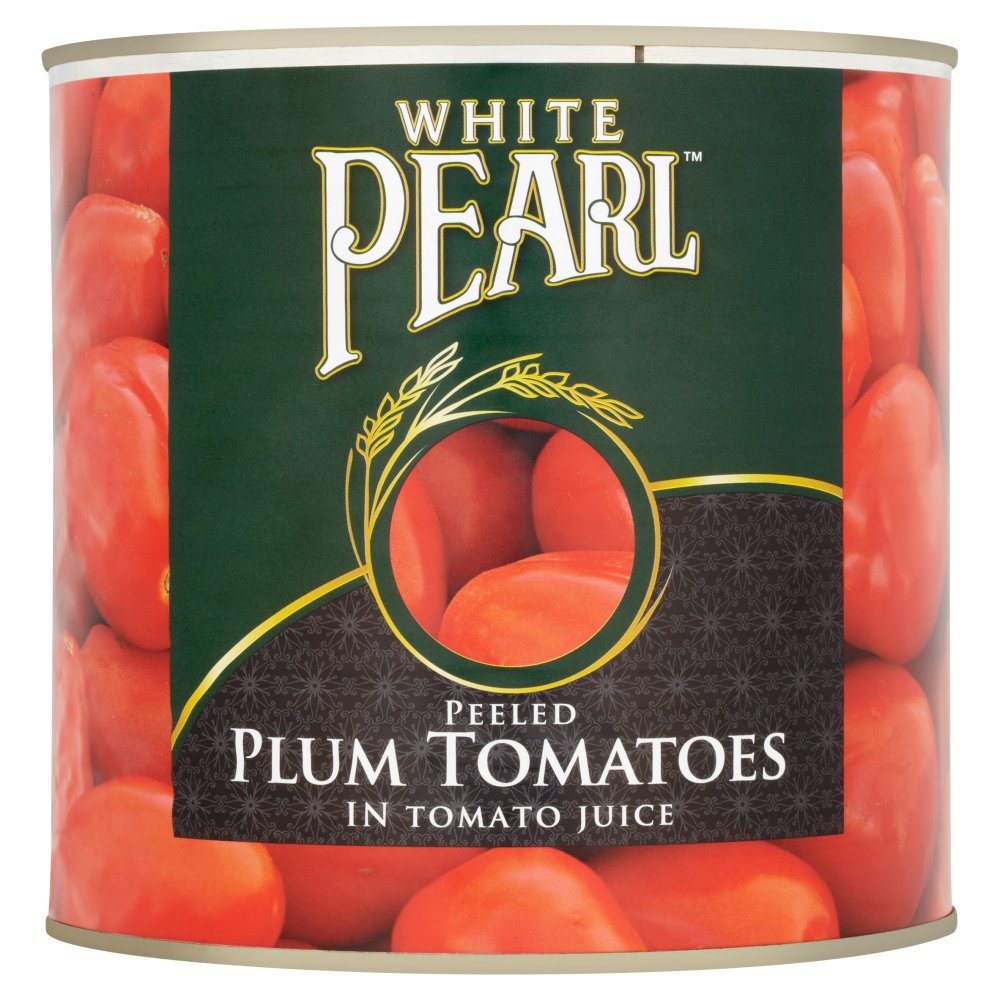 White Pearl Peeled Plum Tomatoes in Tomato Juice (2.50Kg × 1)