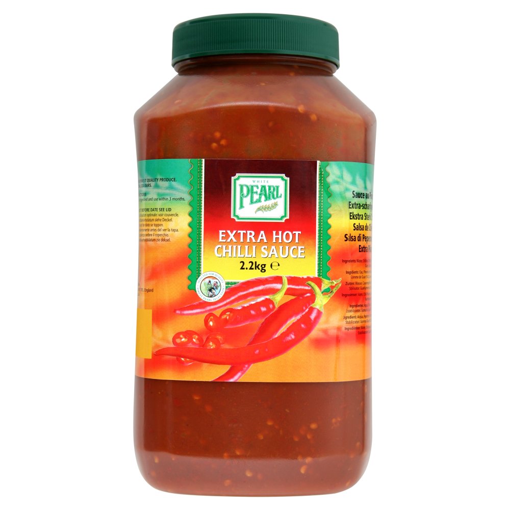 White Pearl Extra Hot Chilli Sauce (2.2Kg × 2)