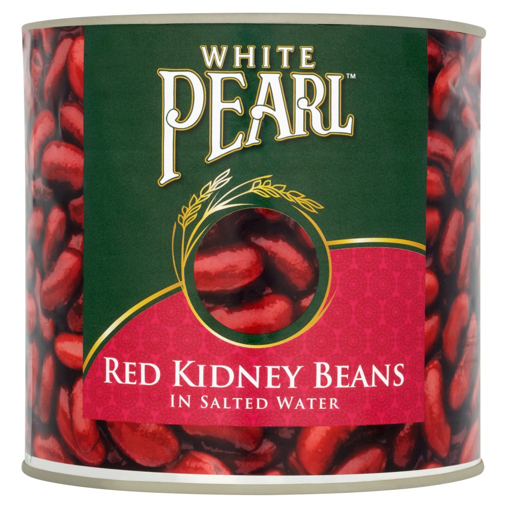 White Pearl Red Kidney Beans in Salted Water  (2.55Kg × 6)