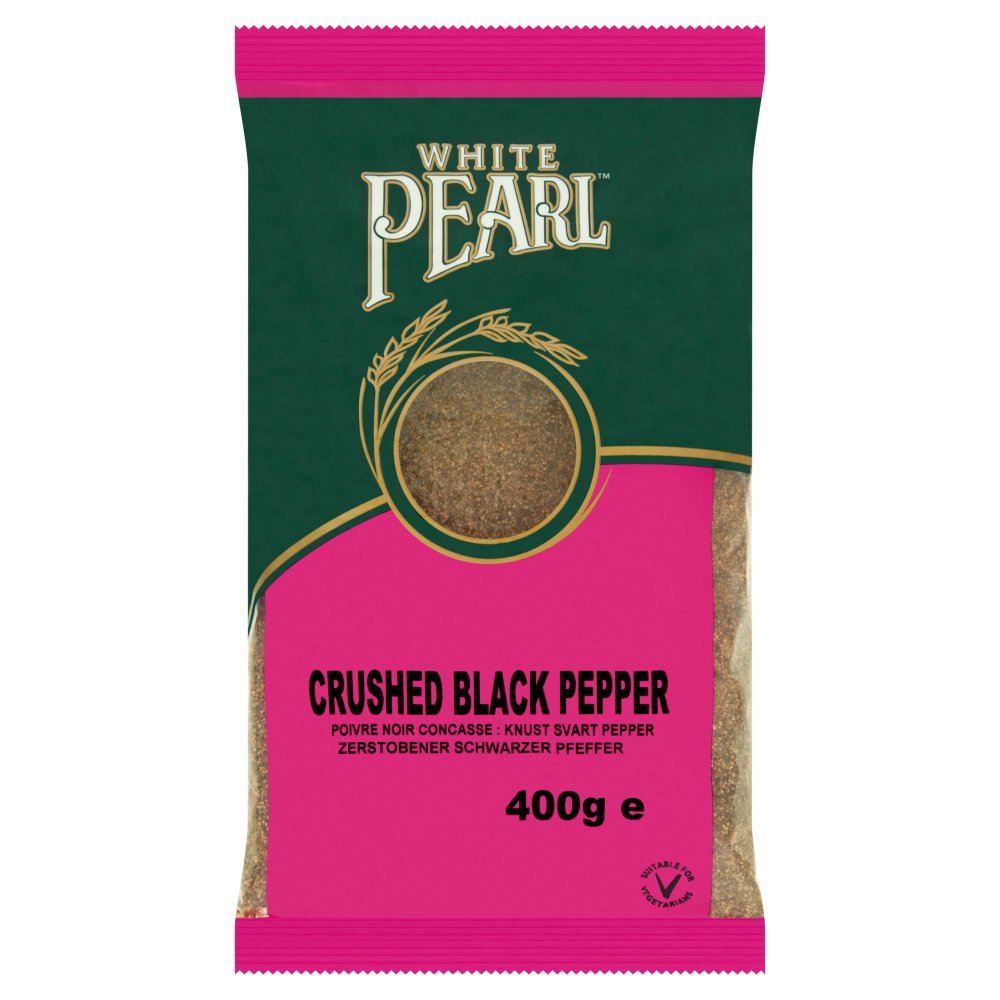 White Pearl Crushed Black Pepper (400g × 1)