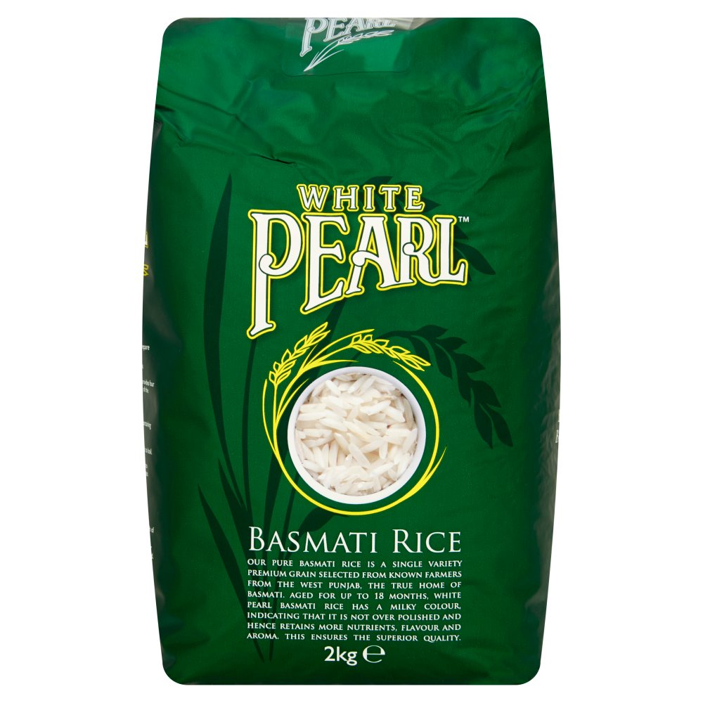 White Pearl Basmati Rice (2Kg × 4)