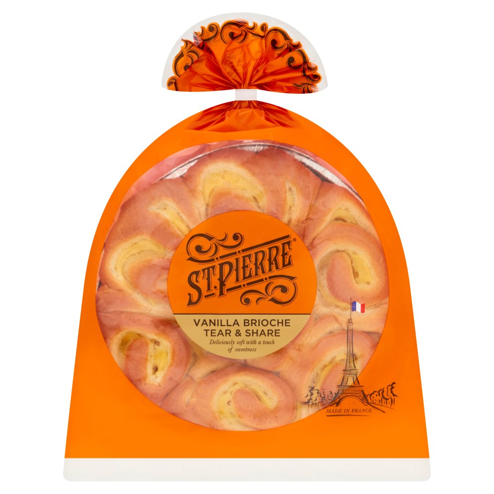 St Pierre Vanilla Brioche Tear & Share (500g × 6)