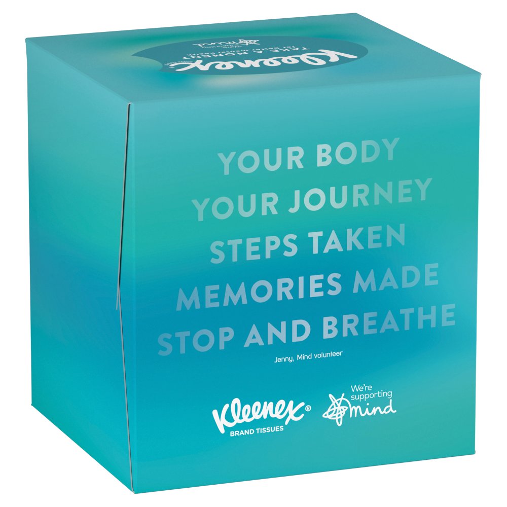 Kleenex Supporting Mind - Single Cube Tissue Box (Box × 12 × 1)