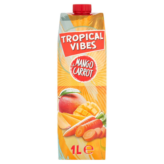 Tropical Vibes Mango + Carrot 1L (1Ltr × 6 × 1)