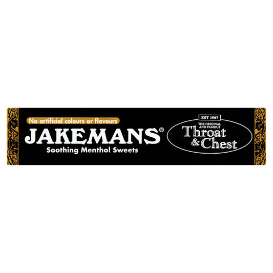 Jakemans Throat & Chest Soothing Menthol Sweets (Sgl × 20 × 1)