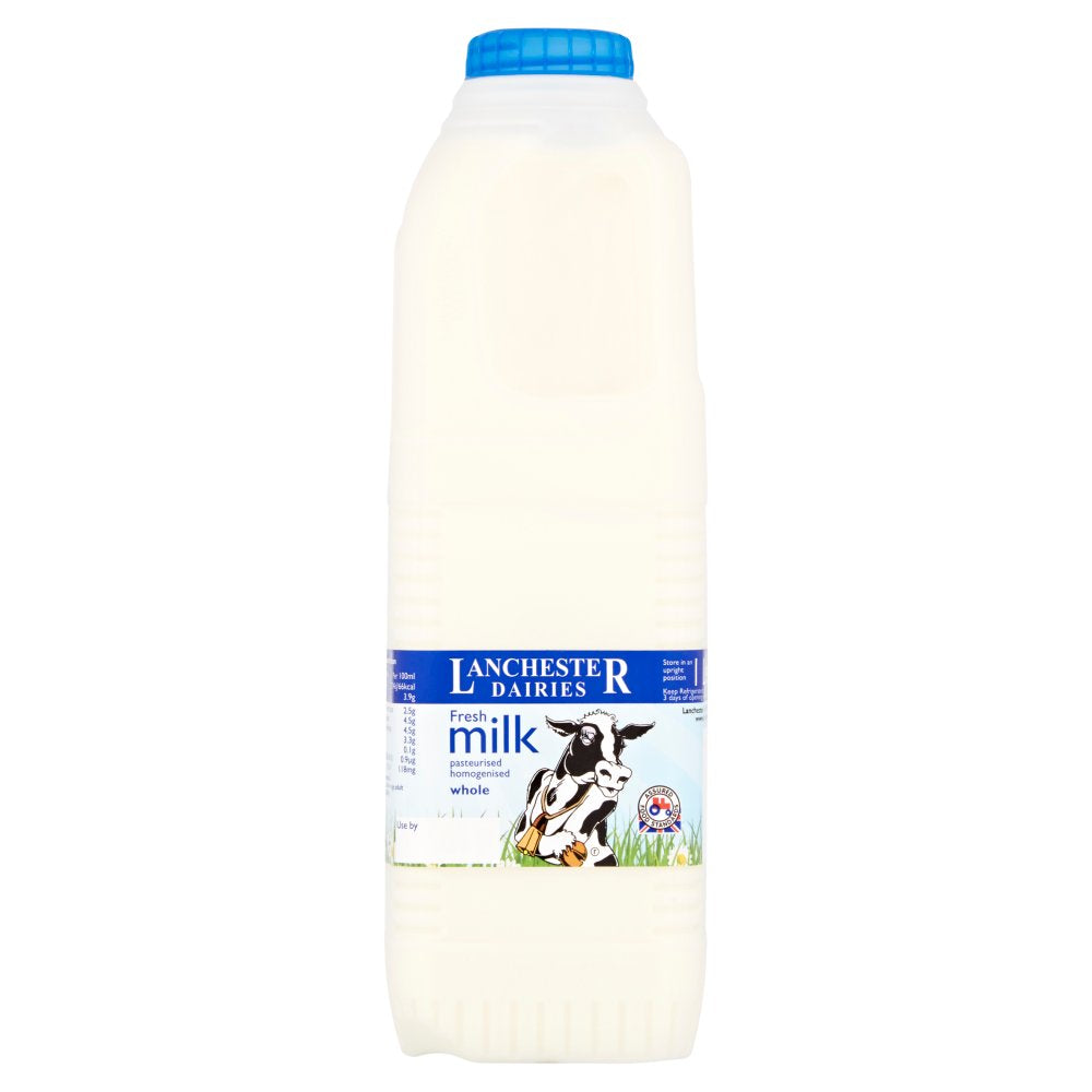 Lanchester Dairies Fresh Milk Whole (1Ltr × 10)