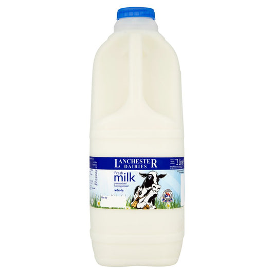 Lanchester Dairies Fresh Milk Whole (2Ltr × 4)