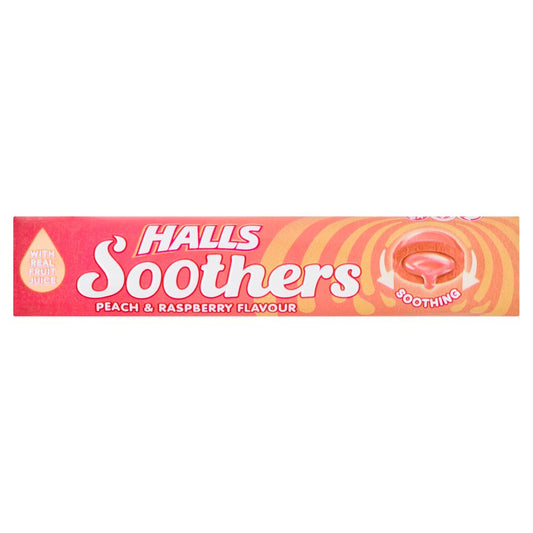 Halls Soothers Peach & Raspberry Flavour (S/Pk × 20 × 6)