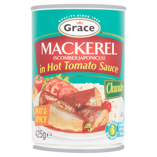 Grace Mackerel in Hot Tomato Sauce (425g × 12 × 1)