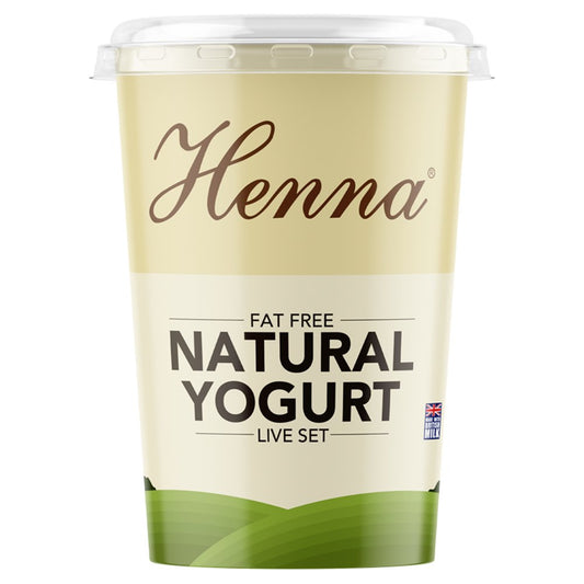 Henna Fat Free Natural Yogurt Live Set (400g × 6)