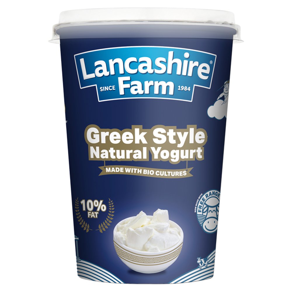 Lancashire Farm Greek Style Natural Yogurt (450g × 6)