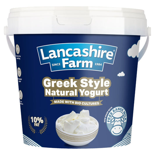 Lancashire Farm Greek Style Natural Yogurt (1Kg × 6)