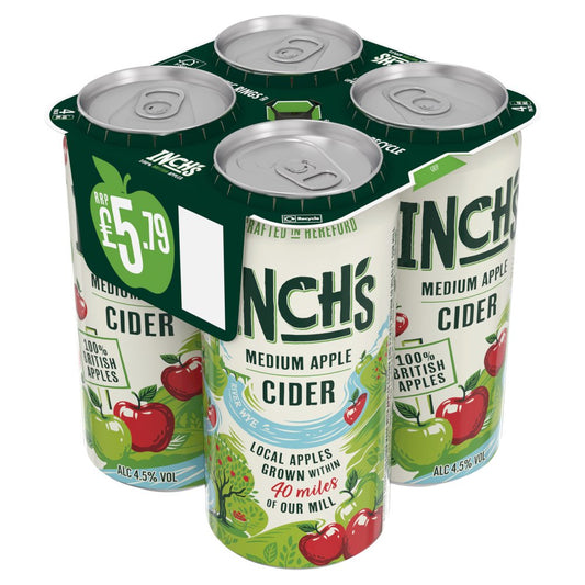 Inch's Medium Apple Cider Can (440ml × 6 × 1)