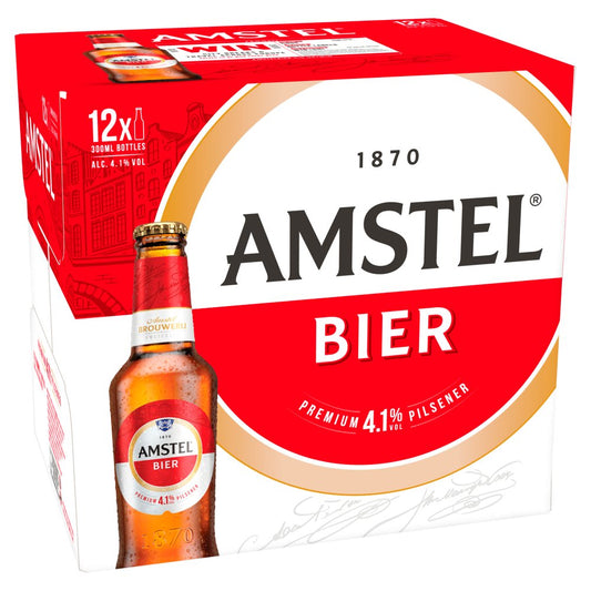 Amstel Lager Beer Bottle  (300ml Nrb × 1)