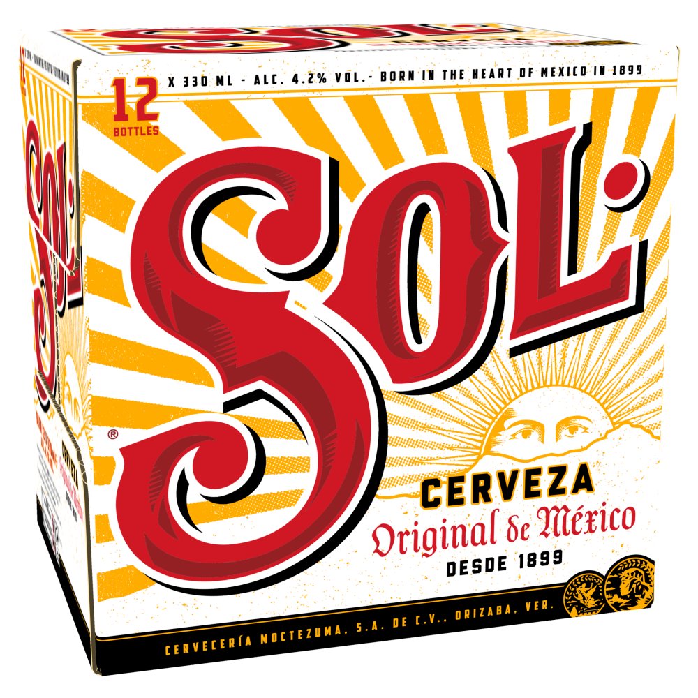 Sol Original Lager Beer Bottle  (330ml × 1)