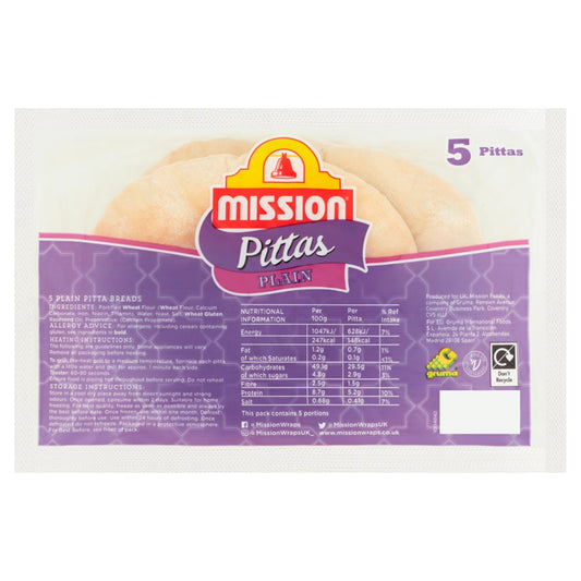 Mission 5 Pittas Plain (5pk × 12)