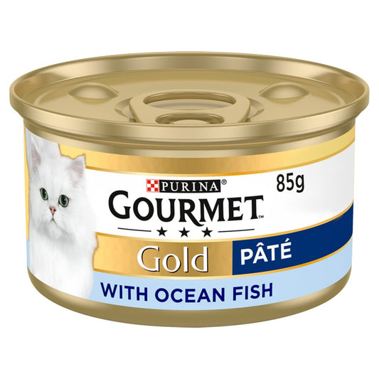 GOURMET Gold Pate Ocean Fish Wet Cat Food (85g × 12 × 1)