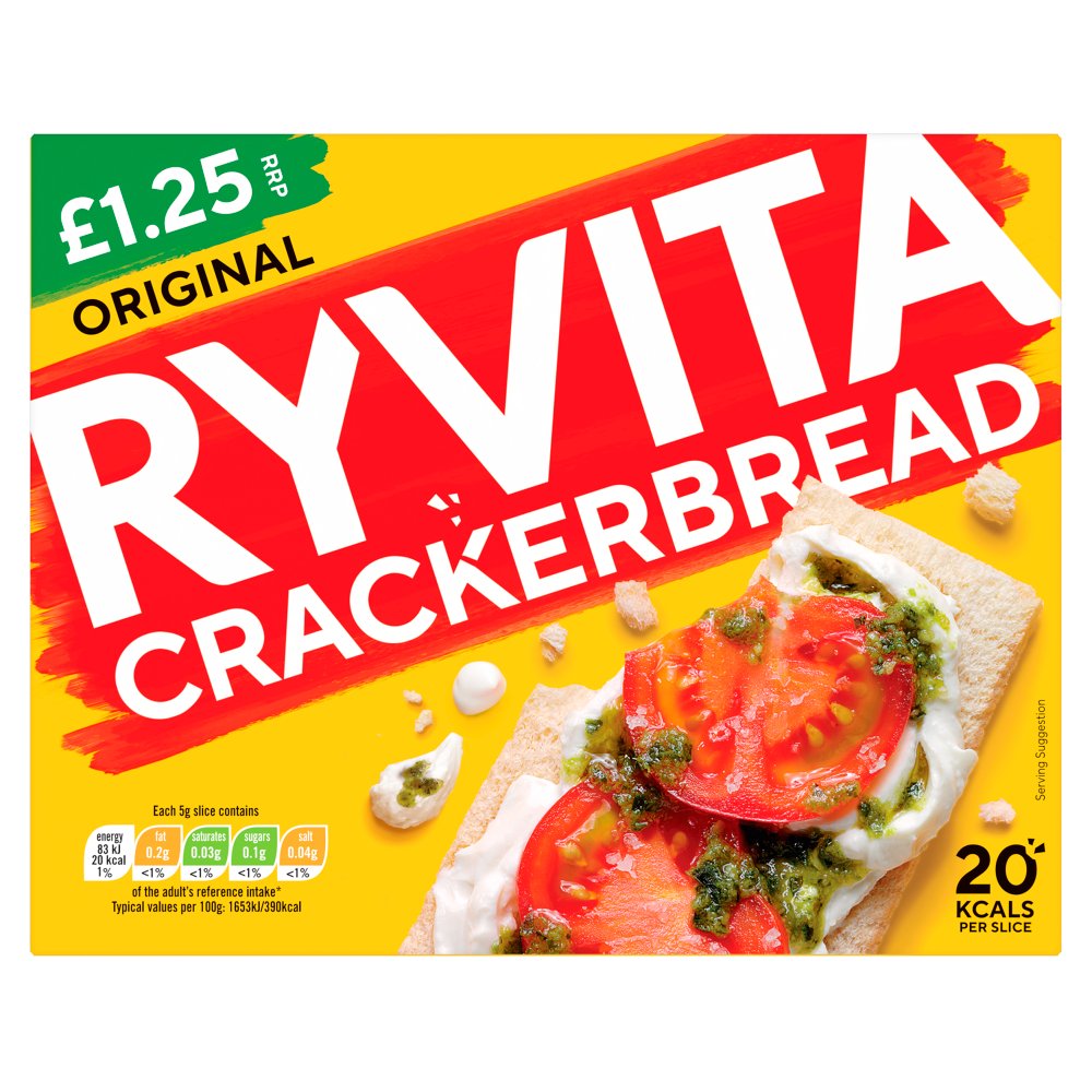 Ryvita Crackerbread Original (125g × 8 × 1)