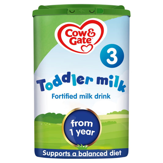 Cow & Gate Toddler Milk 3 Fortified Milk Drink from 1 Year (800g × 6)