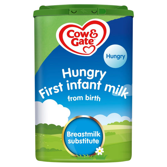 Cow & Gate Hungry First Infant Milk from Birth (800g × 6)