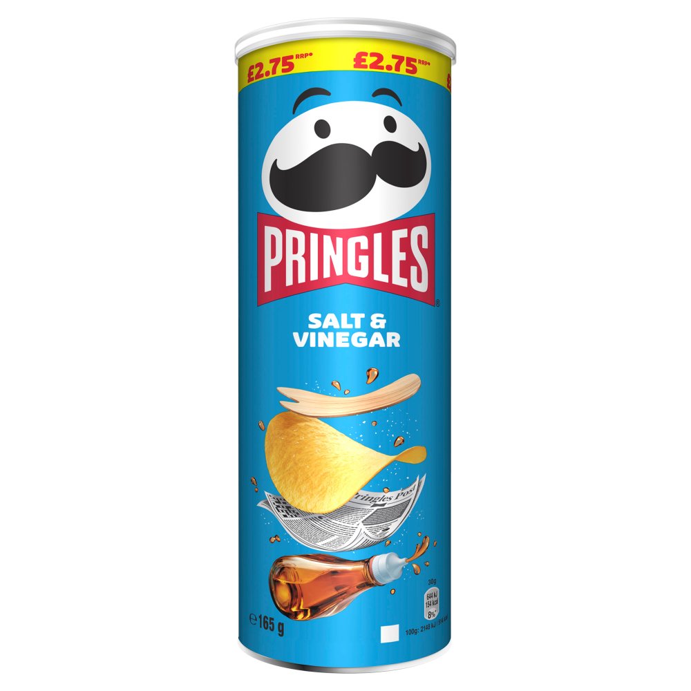 Pringles Salt & Vinegar (165g × 6 × 1)