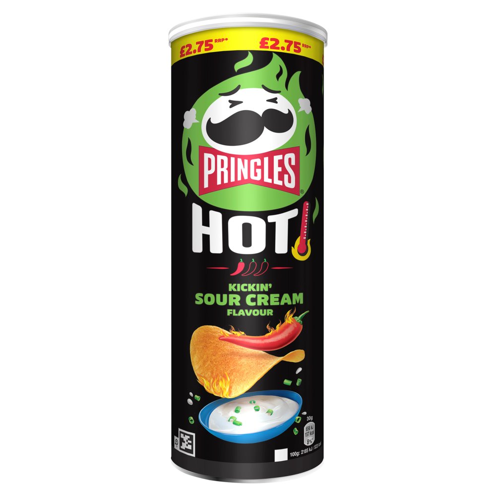 Pringles Hot Kickin' Sour Cream Flavour (160g × 6 × 1)