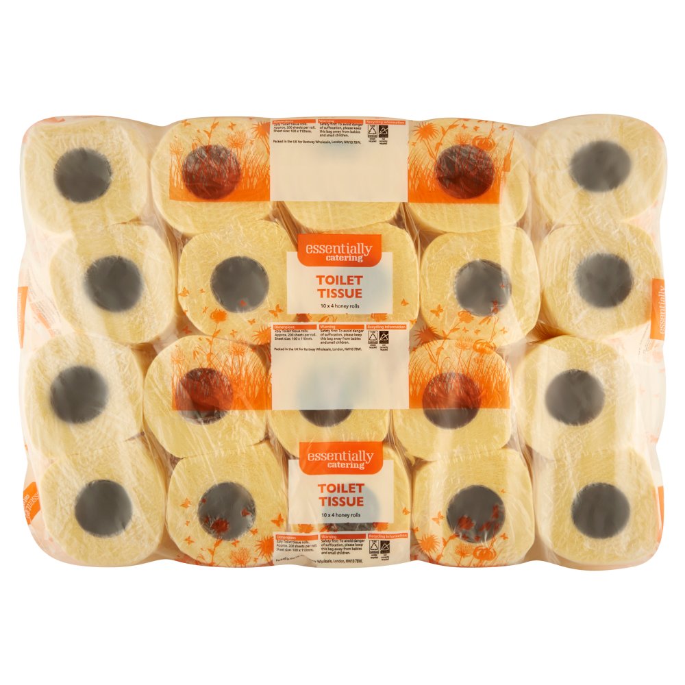 Essentially Catering Toilet Tissue 10 x 4 Honey Rolls (40s × 1)