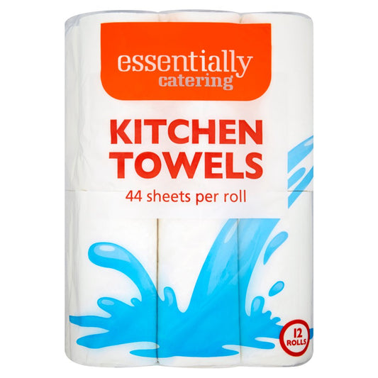 Essentially Catering Kitchen Towels 12 Rolls (12Roll × 1)