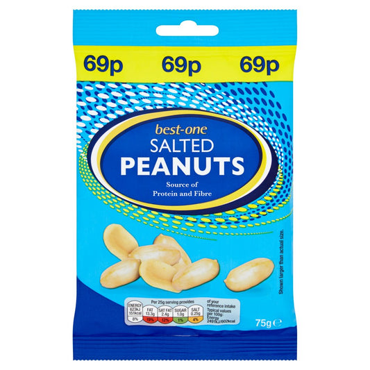 Best-One Salted Peanuts (75g × 12 × 1)