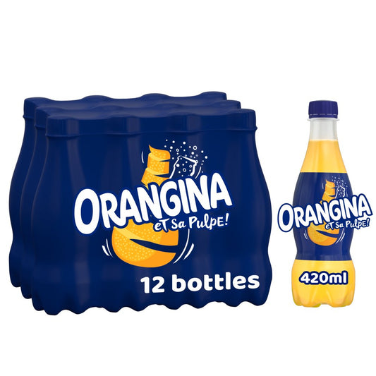 Orangina Sparkling Orange Soft Drink (420ml × 12 × 1)
